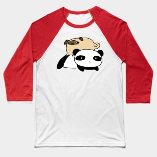 Pug and Panda Baseball T-Shirt